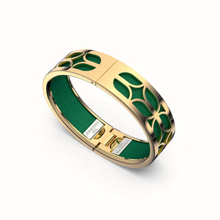 Kawung Bangle - Emerald Green