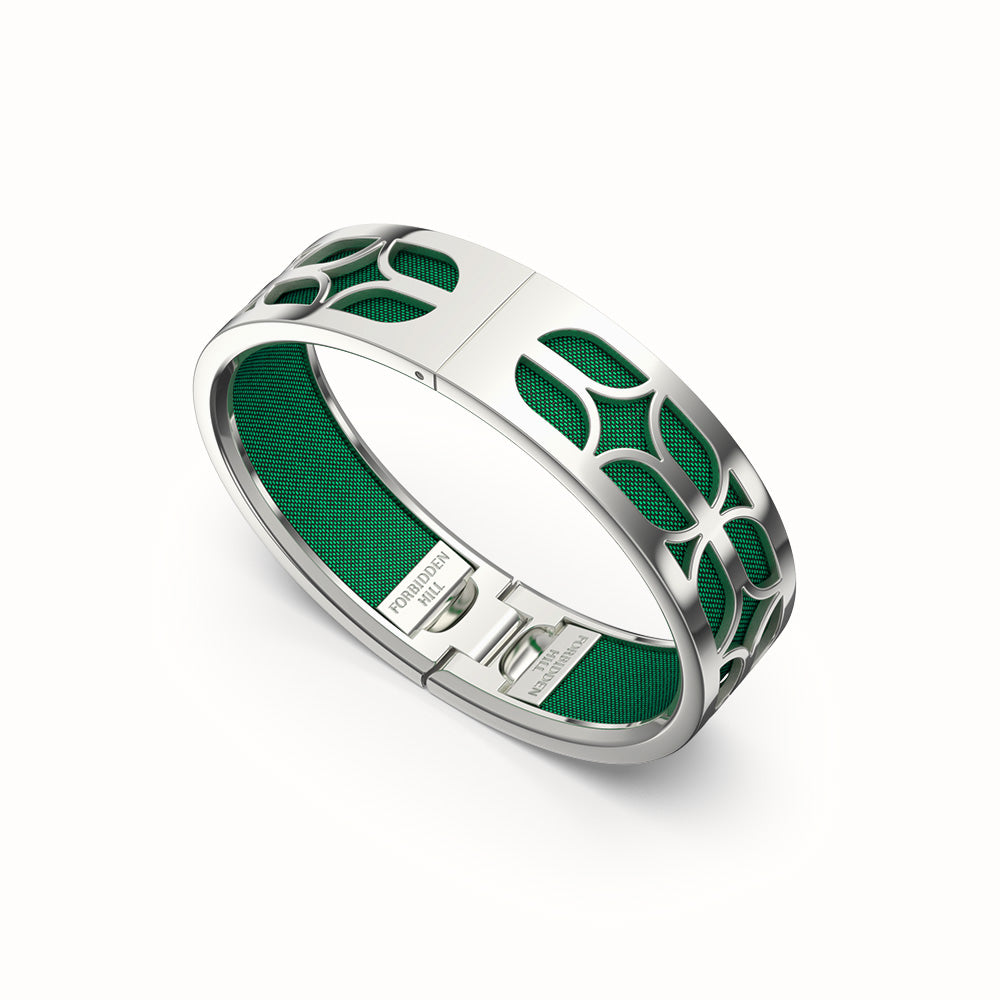 Kawung Bangle - Emerald Green