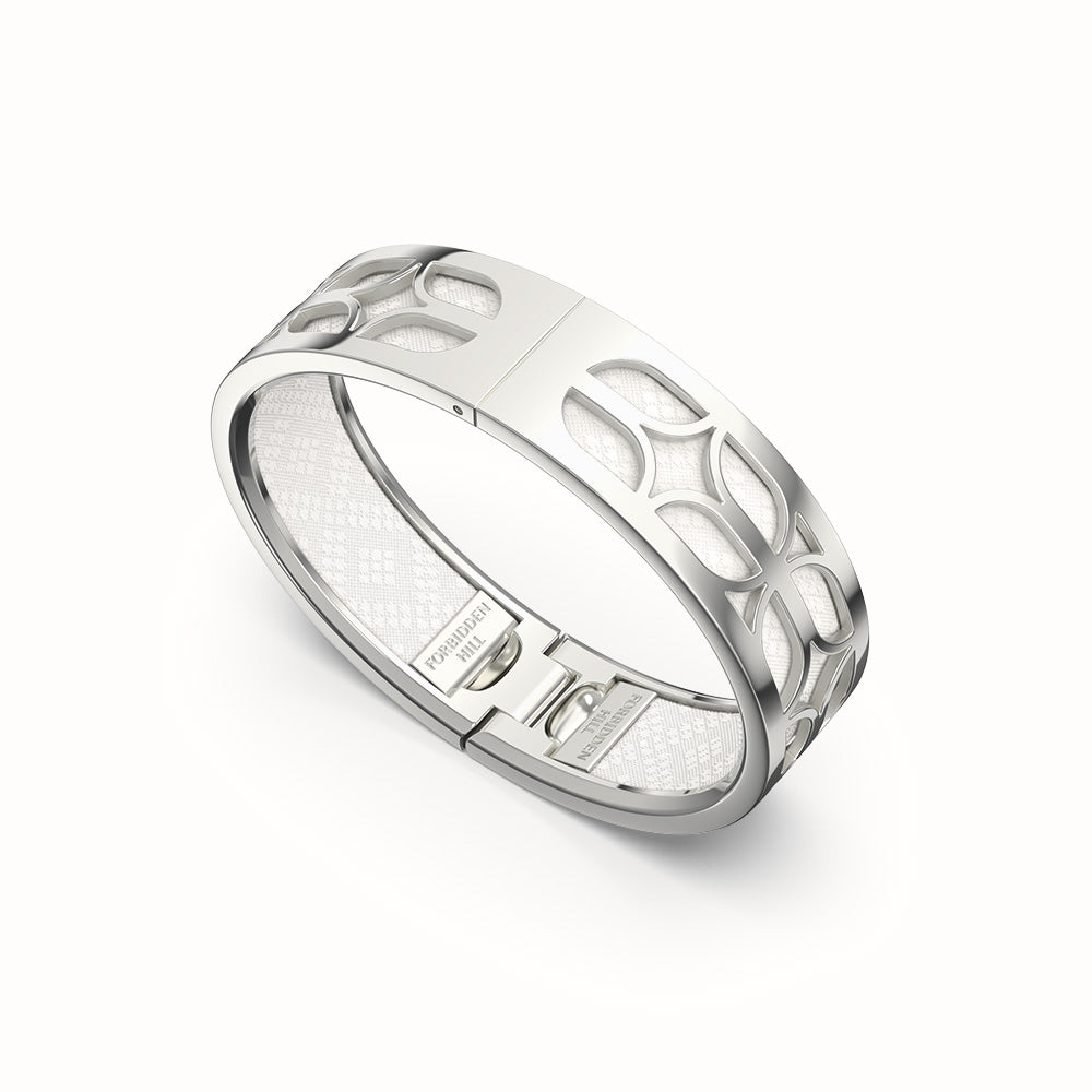 Kawung Bangle - Porcelain White