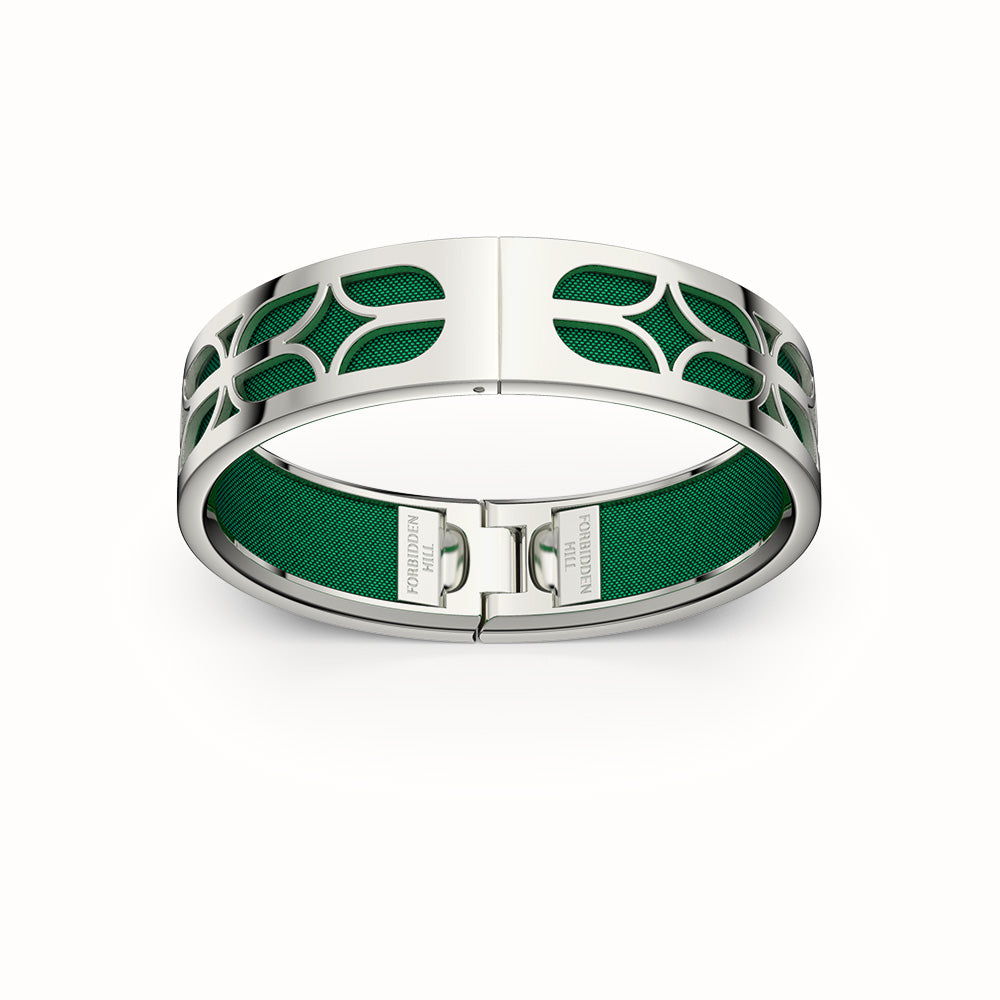 Kawung Bangle - Emerald Green