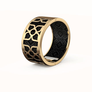 Lotus Bangle - Obsidian Black