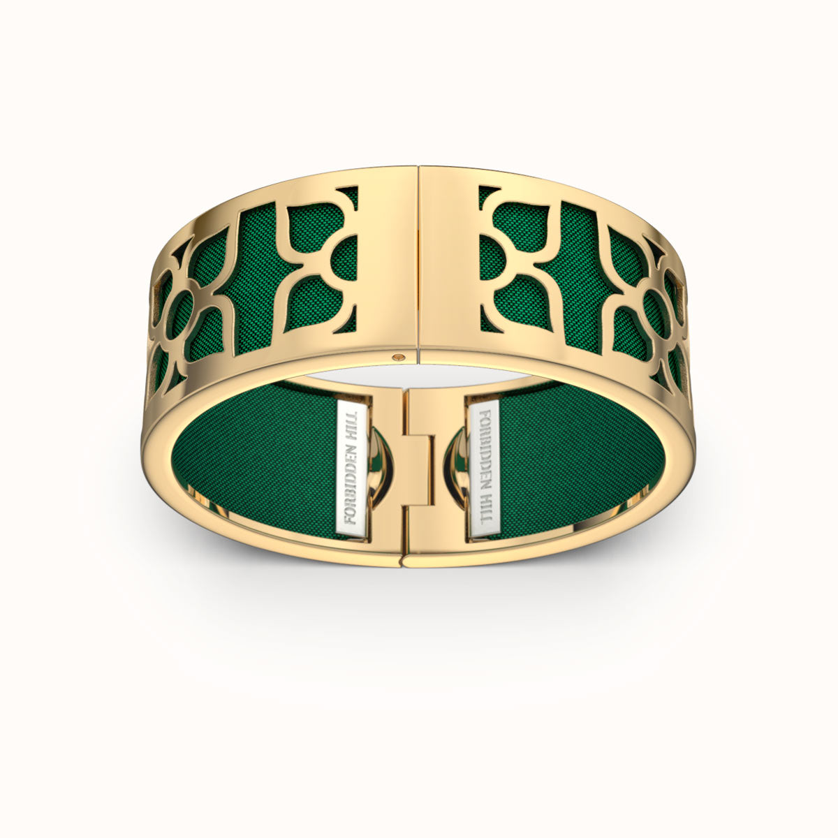 Lotus Bangle Emerald Green