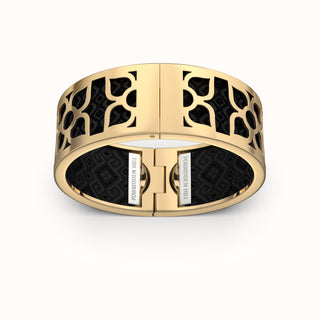 Lotus Bangle - Obsidian Black