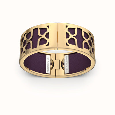 Lotus Bangle Deep Plum