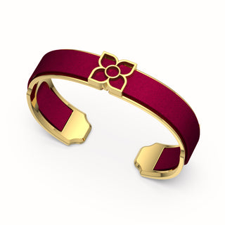 Lotus Silk Cuff - Majestic Ruby