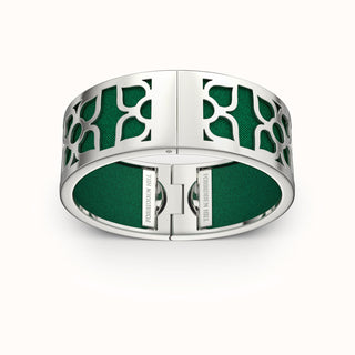 Lotus Bangle - Emerald Green