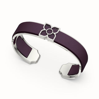 Lotus Silk Cuff - Deep Plum