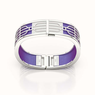 Nanyang Dream Bangle - Dawn Mauve - Sterling Silver