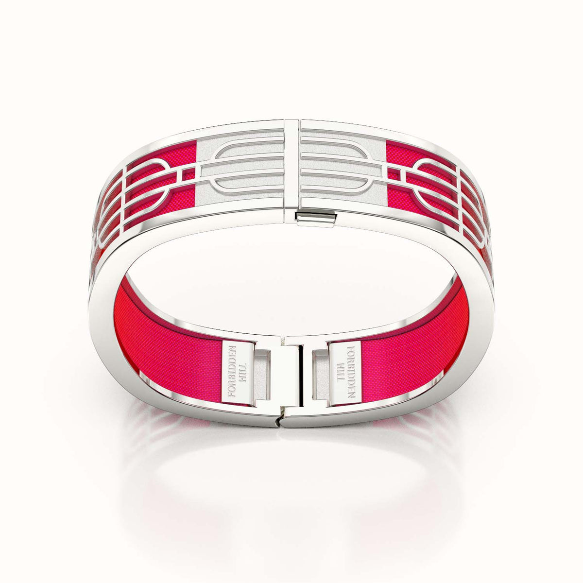 Nanyang Dream Bangle - Dragonfruit Pink - Sterling Silver