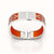 Nanyang Dream Bangle - Lava Orange - Sterling Silver