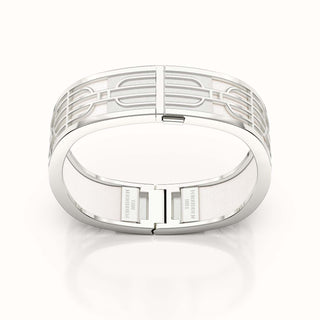 Nanyang Dream Bangle - Lychee White - Sterling Silver