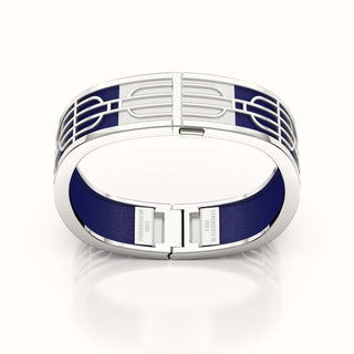 Nanyang Dream Bangle - Midnight Blue - Sterling Silver