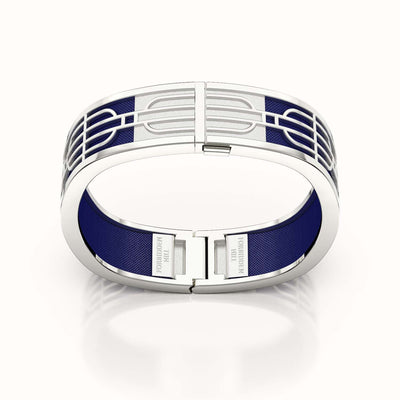 Nanyang Dream Bangle - Midnight Blue - Sterling Silver