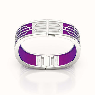 Nanyang Dream Bangle - Orchid Purple - Sterling Silver