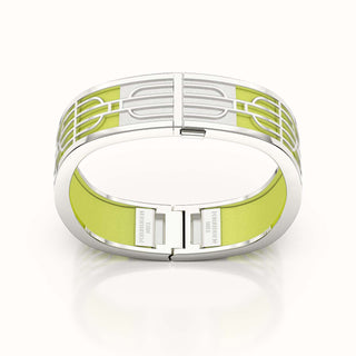 Nanyang Dream Bangle - Pomelo Green - Sterling Silver