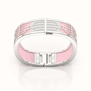 Nanyang Dream Bangle - Rose Syrup Pink - Sterling Silver