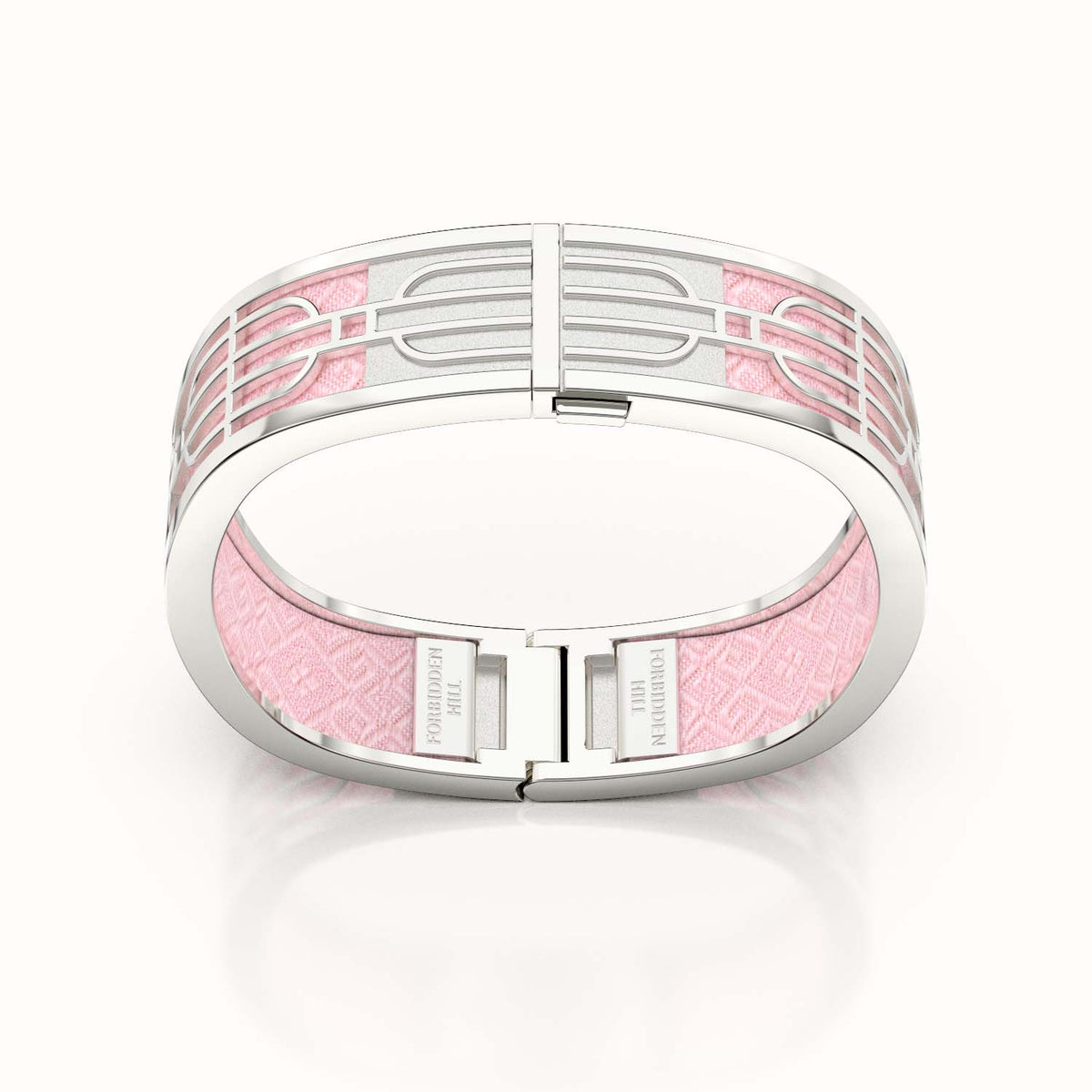 Nanyang Dream Bangle - Rose Syrup Pink - Sterling Silver