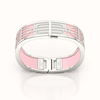 Nanyang Dream Bangle - Shophouse Pink - Sterling Silver