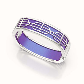 Nanyang Dream Bangle - Dawn Mauve - Sterling Silver