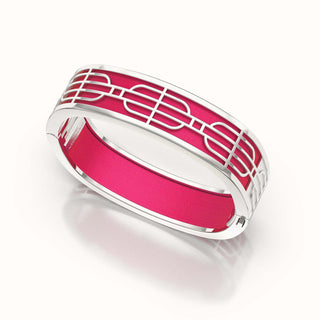 Nanyang Dream Bangle - Dragonfruit Pink - Sterling Silver