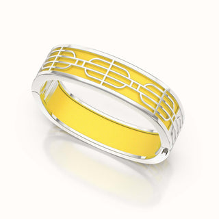 Nanyang Dream Bangle - Pineapple Yellow - Sterling Silver