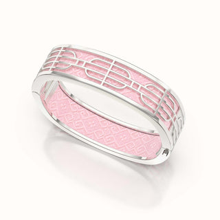 Nanyang Dream Bangle - Rose Syrup Pink - Sterling Silver