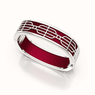 Nanyang Dream Bangle - Majestic Ruby - Sterling Silver