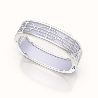 Nanyang Dream Bangle - Shophouse Mauve - Sterling Silver