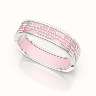 Nanyang Dream Bangle - Shophouse Pink - Sterling Silver