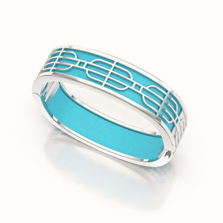 Nanyang Dream Bangle - Turquoise Blue - Sterling Silver