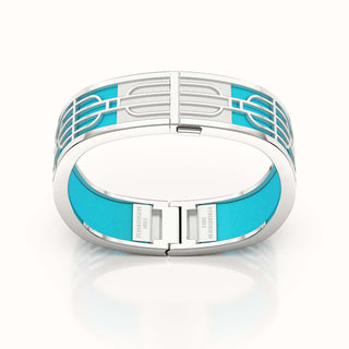 Nanyang Dream Bangle - Turquoise Blue - Sterling Silver