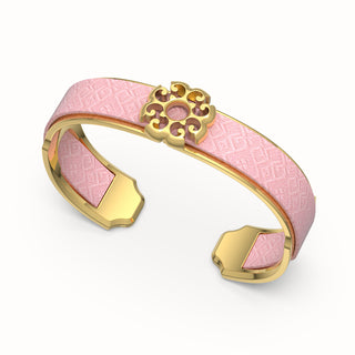 Nonya Blossom Silk Cuff - Rose Syrup Pink