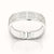 Peranakan Grace Bangle - Lychee White - Sterling Silver