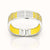 Peranakan Grace Bangle - Pineapple Yellow - Sterling Silver
