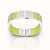 Peranakan Grace Bangle - Pomelo Green - Sterling Silver