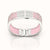 Peranakan Grace Bangle - Rose Syrup Pink - Sterling Silver