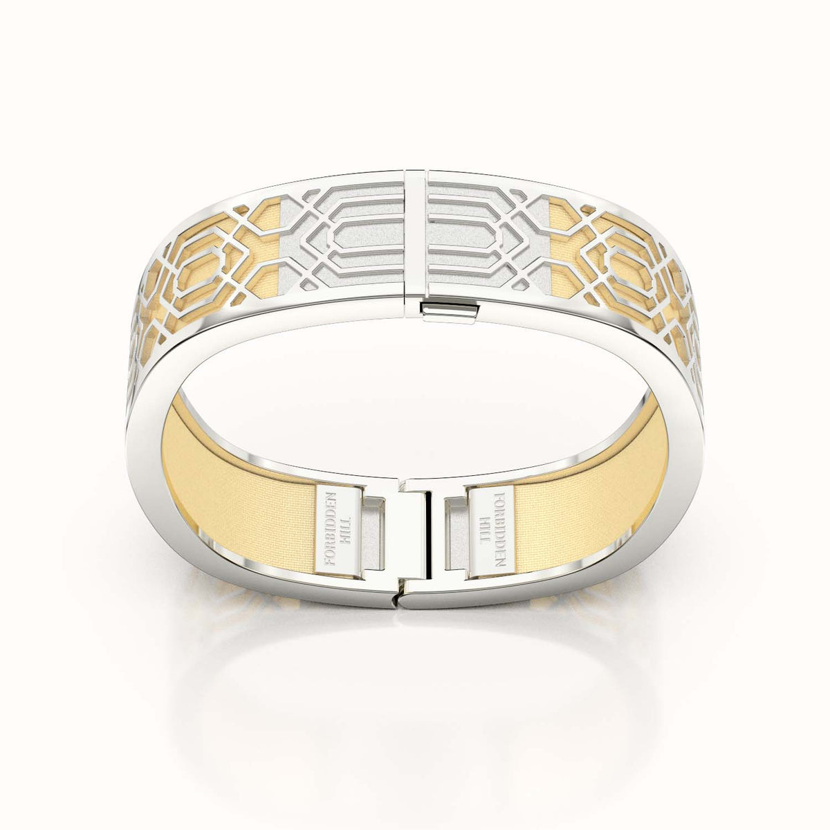 Peranakan Grace Bangle - Shophouse Vanilla - Sterling Silver