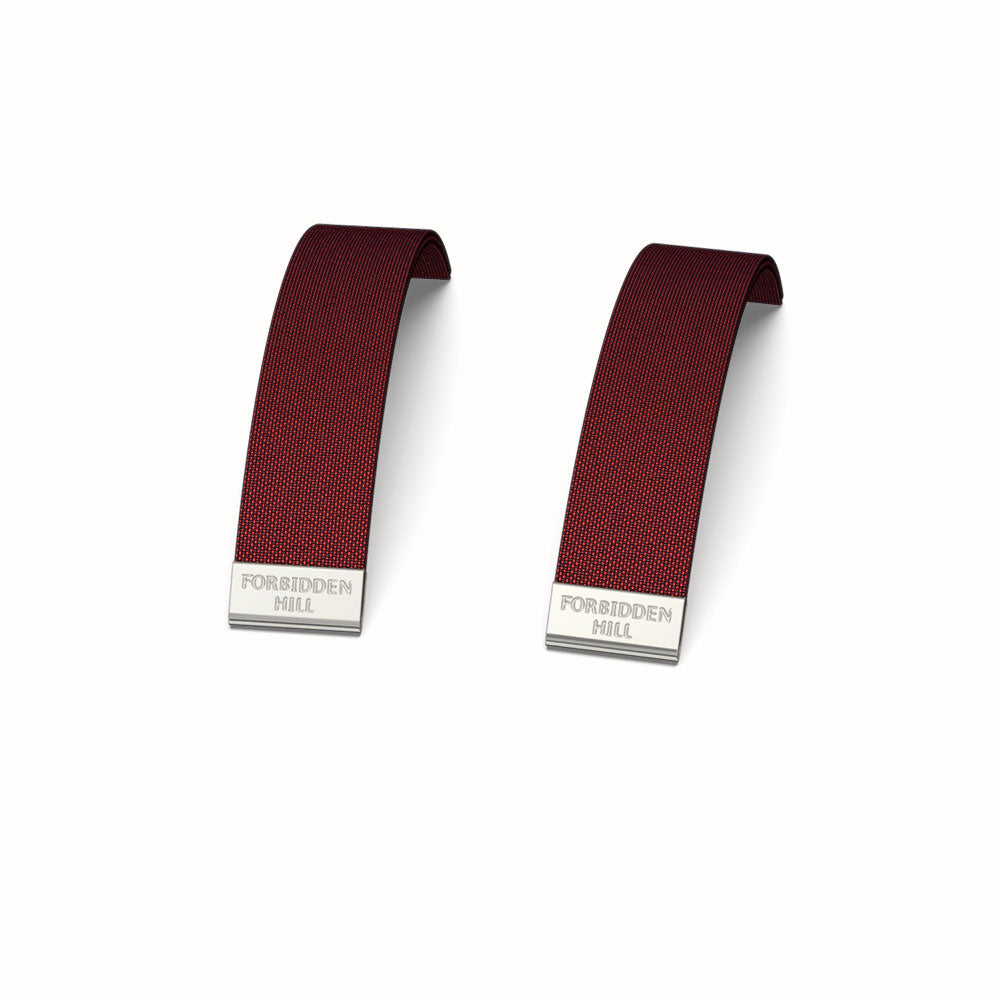 Silk Slides for 16mm Bangle - Mangosteen Red