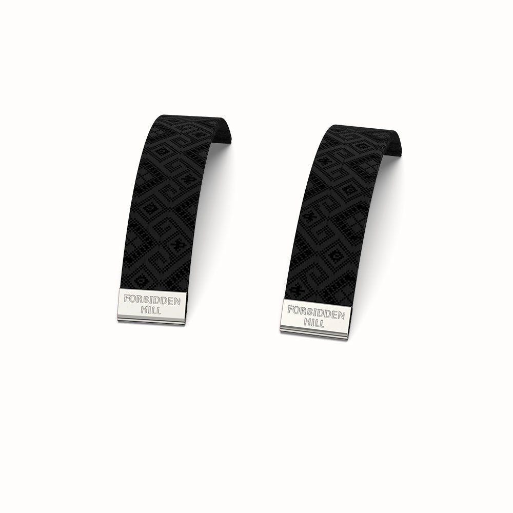 Silk Slides for 16mm Bangle - Obsidian Black