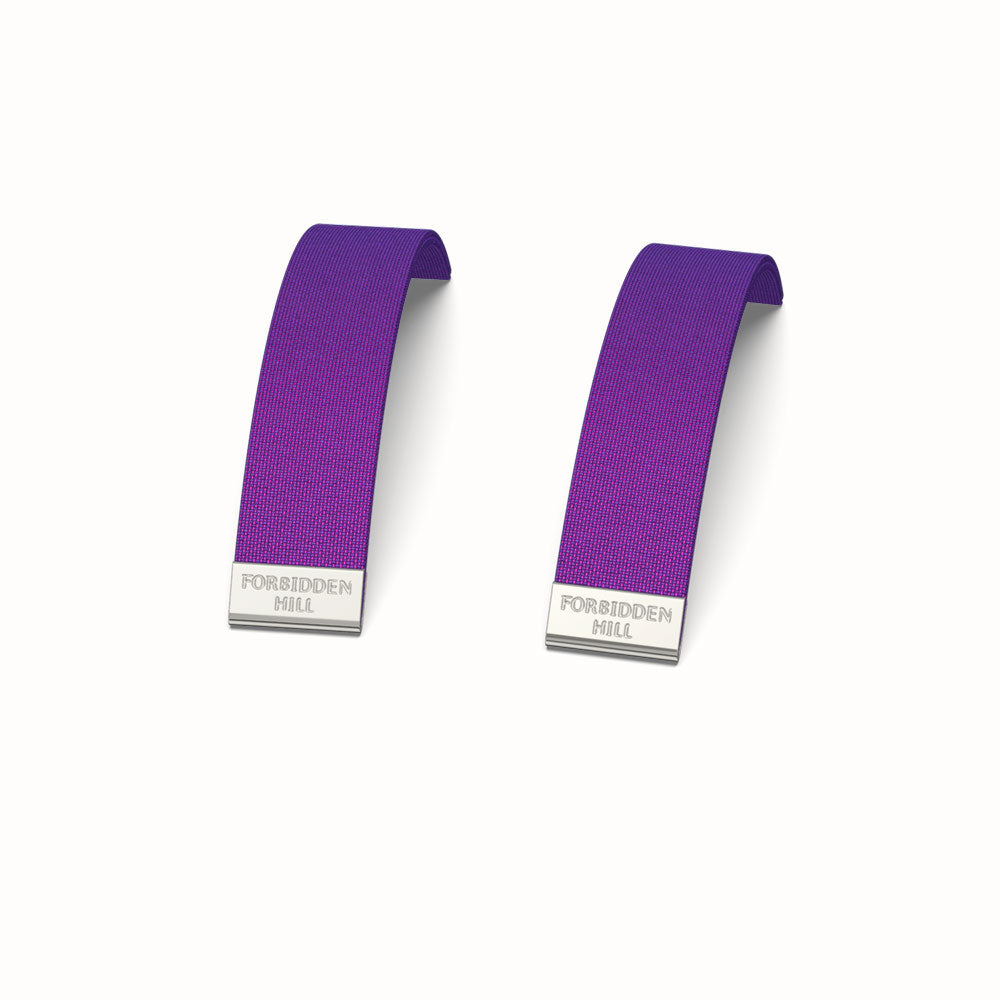 Silk Slides Orchid Purple - Sterling Silver Bangles