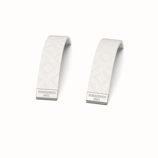 Silk Slides Porcelain White - Sterling Silver Bangles