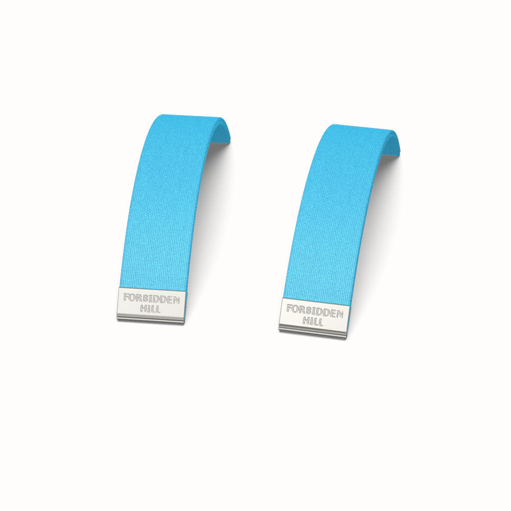 Silk Slides Turquoise Blue - Sterling Silver Bangles