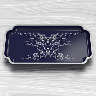 Utama Tea Tray Hornbill Blue