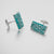Ban Zu Cufflinks - Sterling Silver - Jade Green