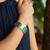 Iskandar Bangle Emerald Green