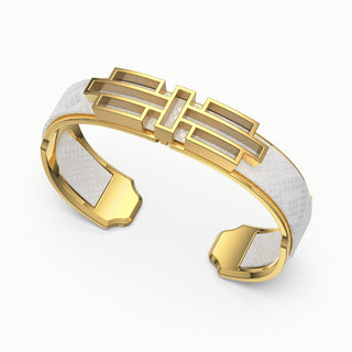 Ban Zu Silk Cuff - Porcelain White