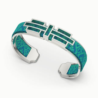 Ban Zu Silk Cuff - Andaman Green