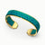 Bare Silk Cuff - Andaman Green