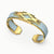 Ikat Silk Cuff - Mist Blue