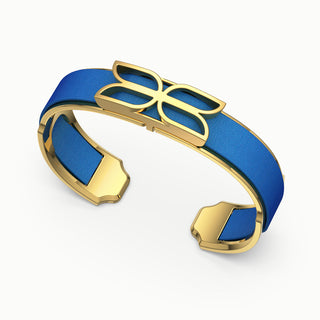 Kawung Silk Cuff - Celestial Blue